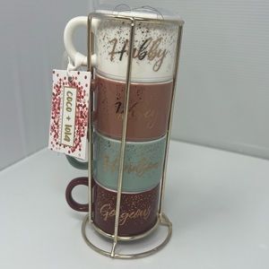 Coco + Lola • Espresso Cup Set • Husband & Wifey / Handsome & Gorgeous • NWT